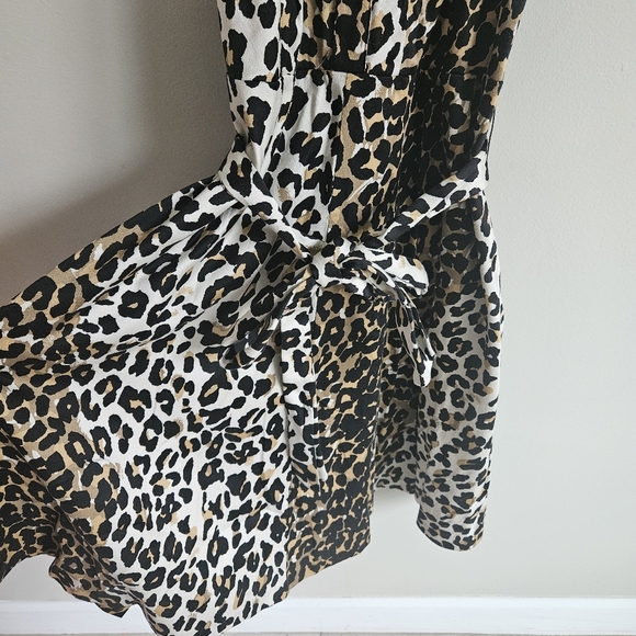 INC International Concepts Leopard Print Sleeveless Shirtdress - Picture 7 of 8